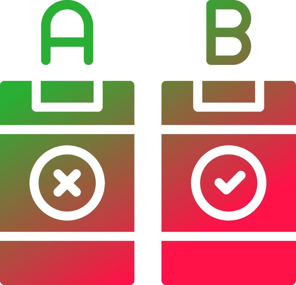 AB Testing Creative Icon Design vector
