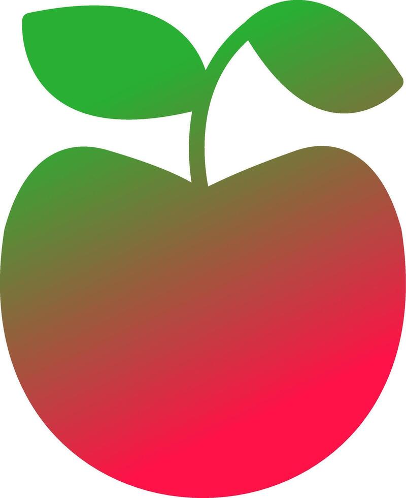 diseño de icono creativo de manzana vector