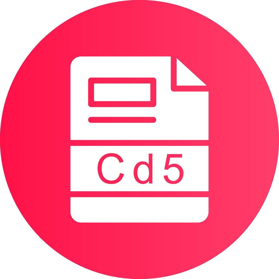 cd5 creativo icono diseño vector