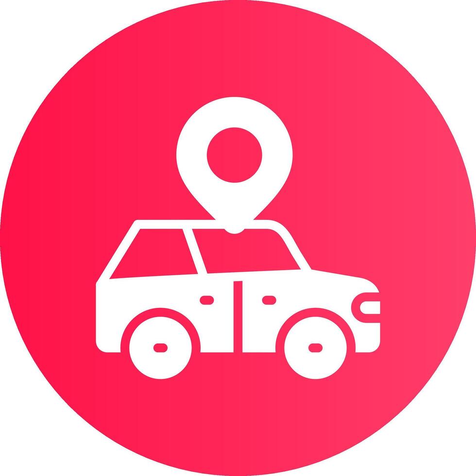 Car Location Creative Icon Design vector
