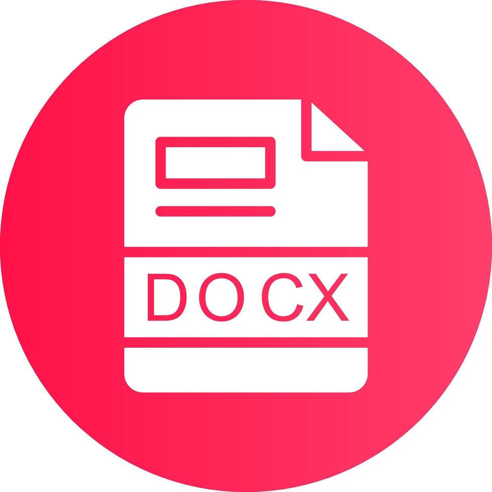 DOCX Creative Icon Design vector