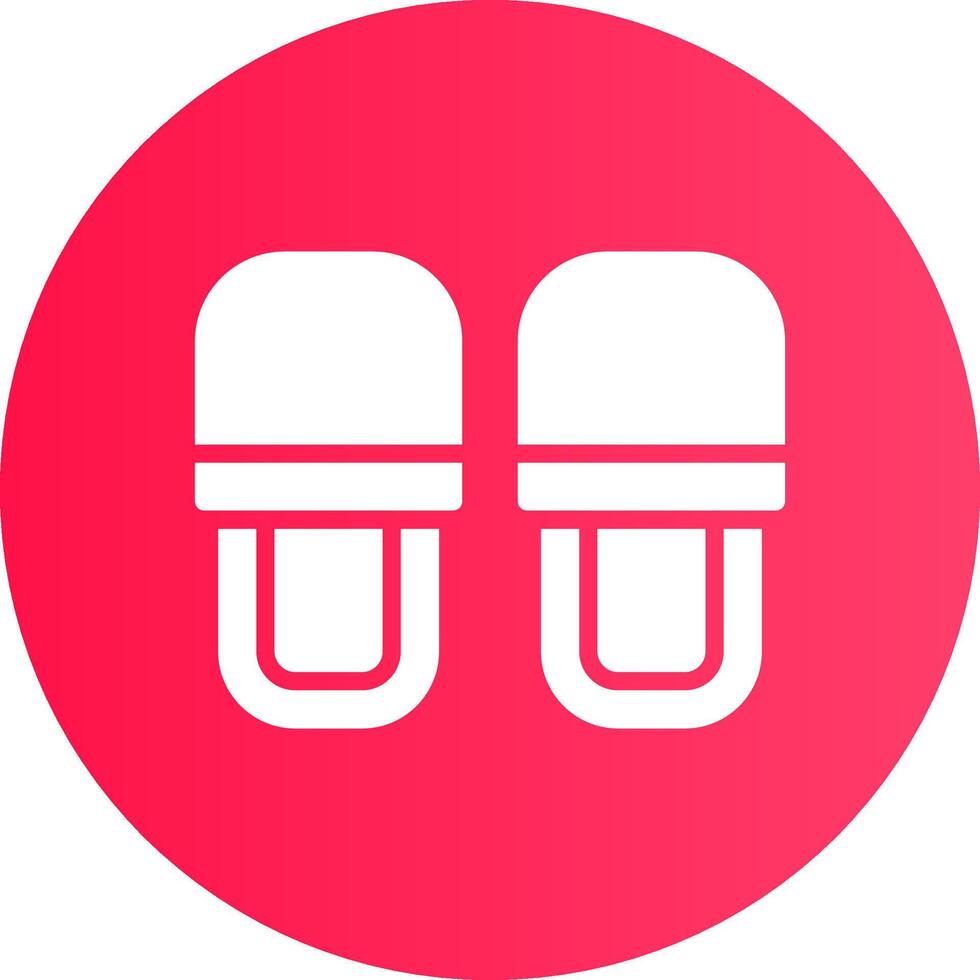 diseño de icono creativo de zapatillas vector