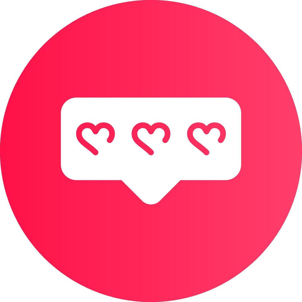 Comment Heart Creative Icon Design vector