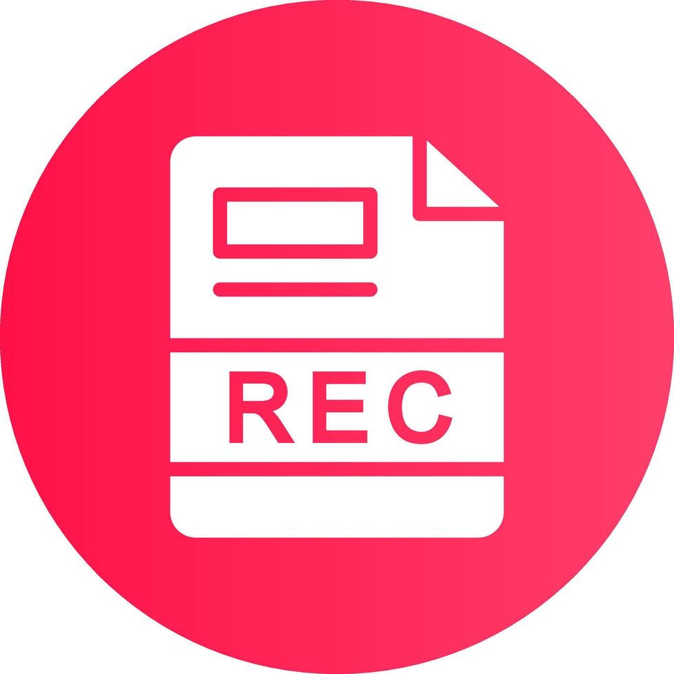 REC Creative Icon Design vector