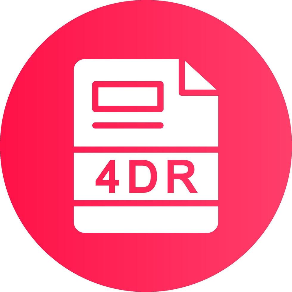 4DR Creative Icon Design vector