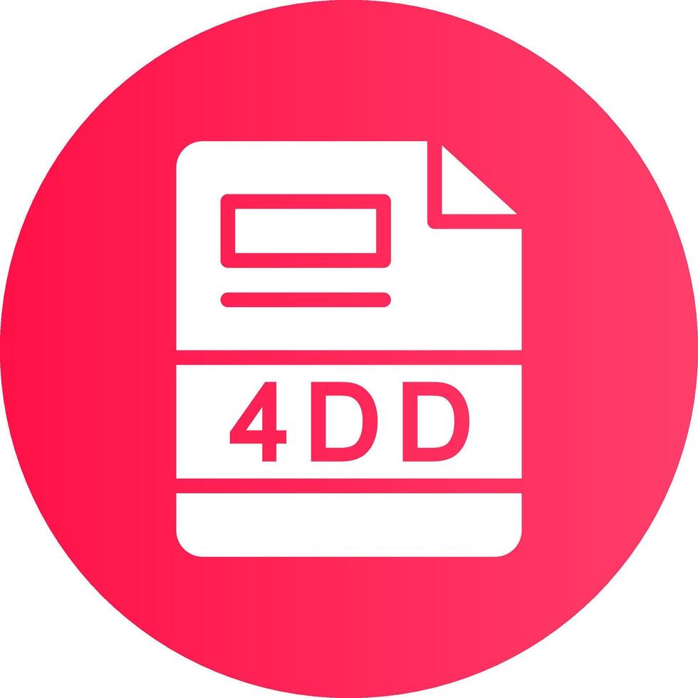4DD Creative Icon Design vector