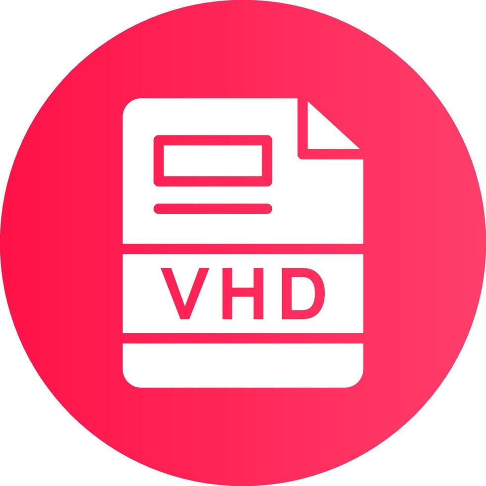 VHD Creative Icon Design vector