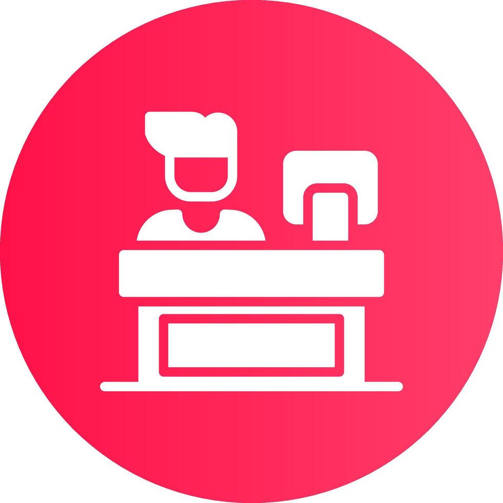 Cashier Creative Icon Design vector