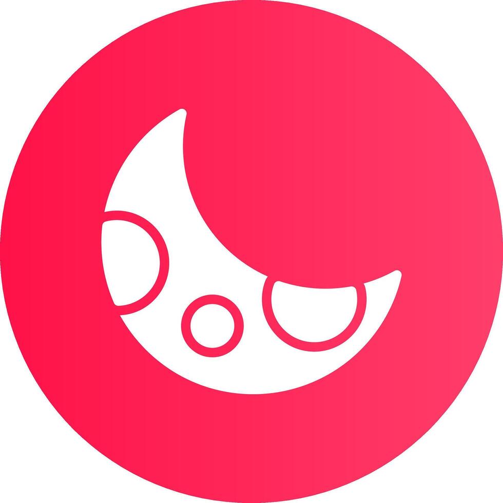 Glyph Gradient Circle Design vector
