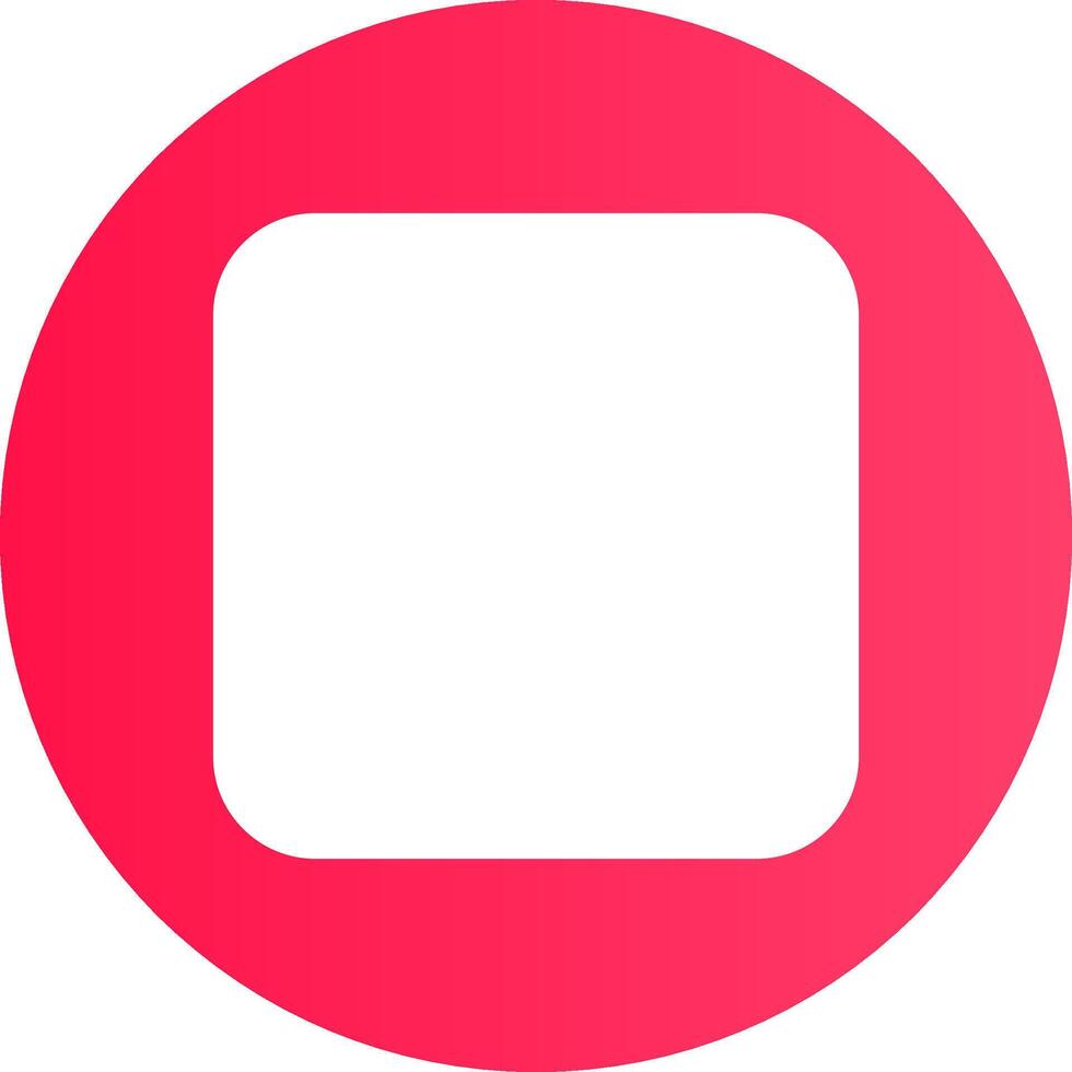 Glyph Gradient Circle Design vector