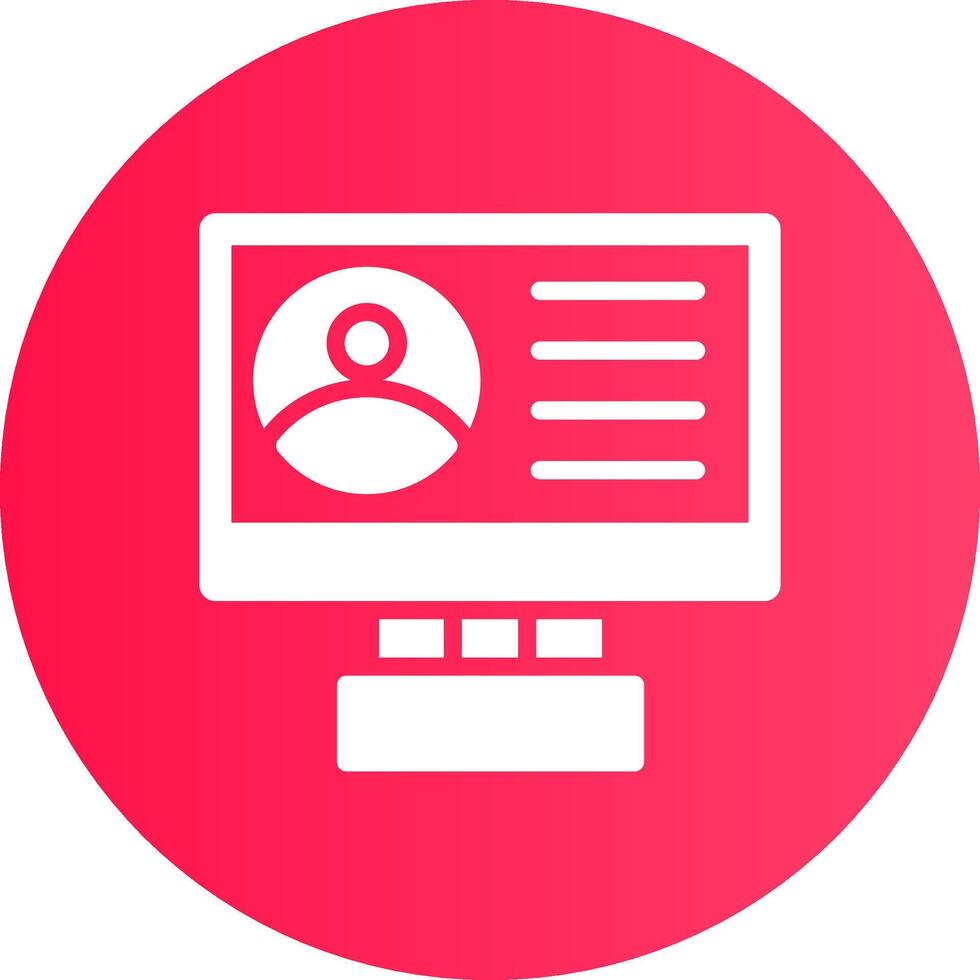 Profile Creative Icon Design vector