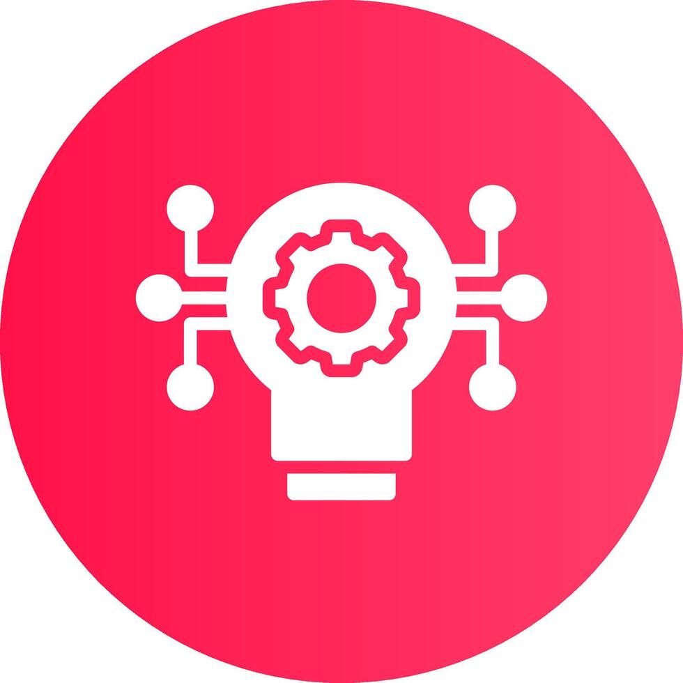Technology Disruption Creative Icon Design vector