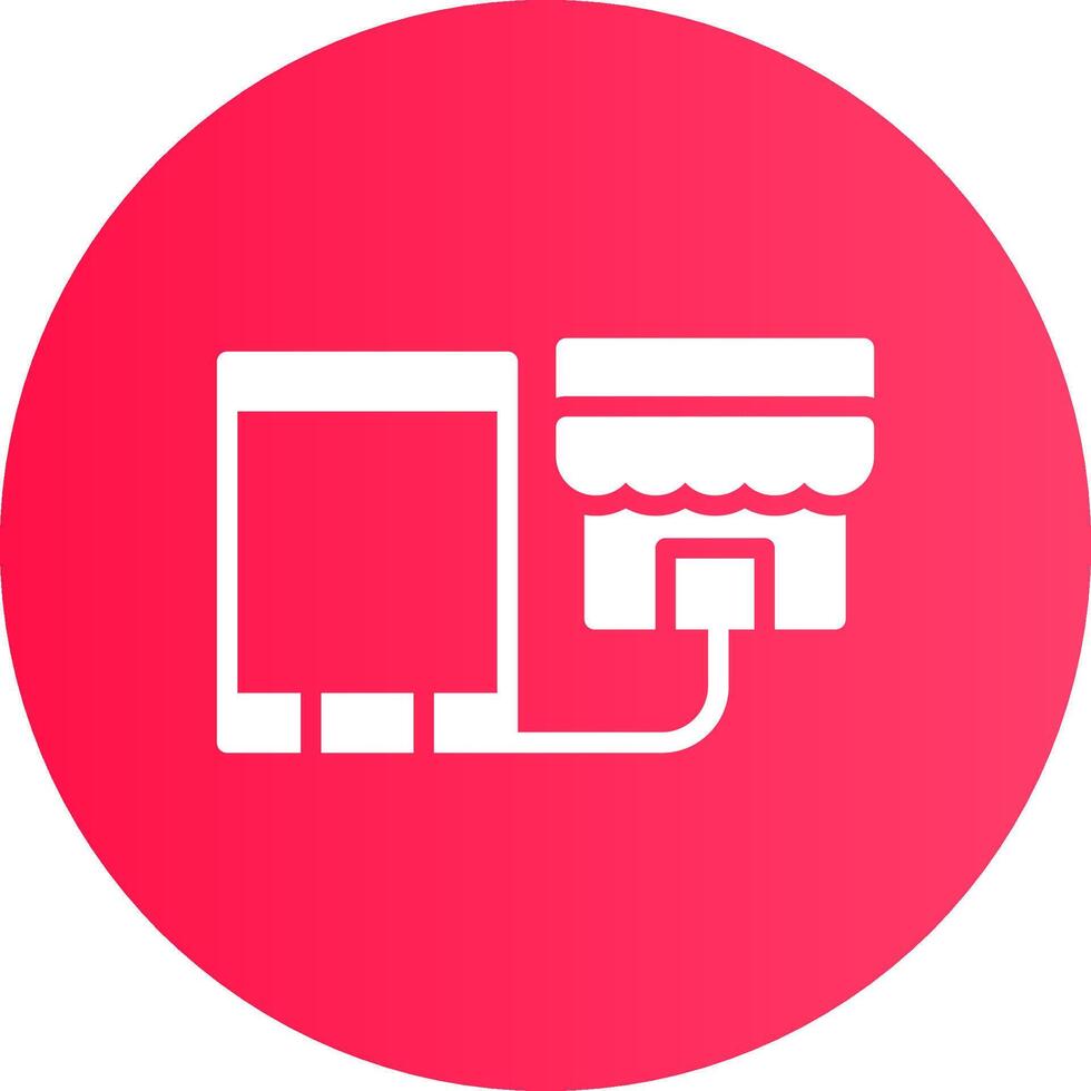 Showrooming Creative Icon Design vector