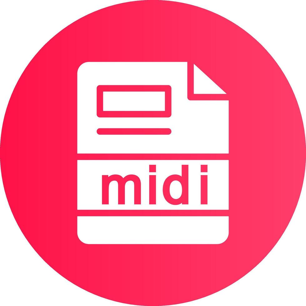 midi Creative Icon Design vector