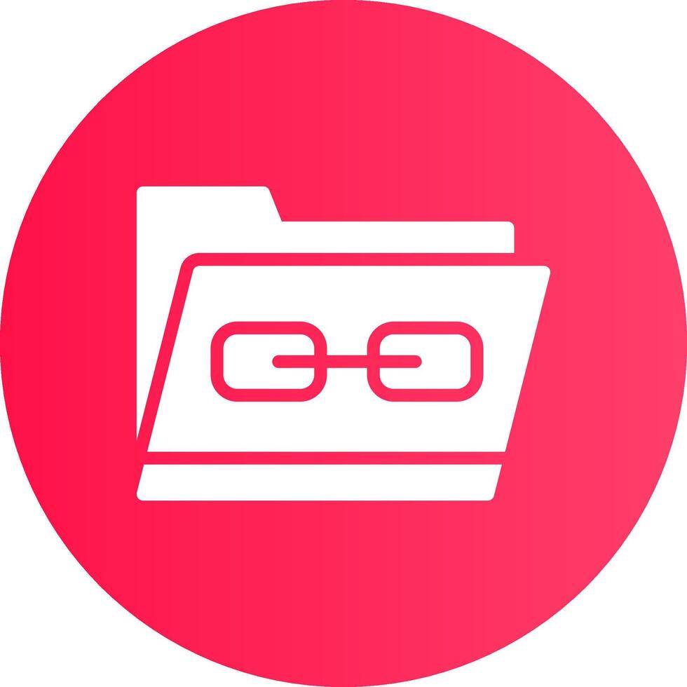 Link Folder Creative Icon Design vector