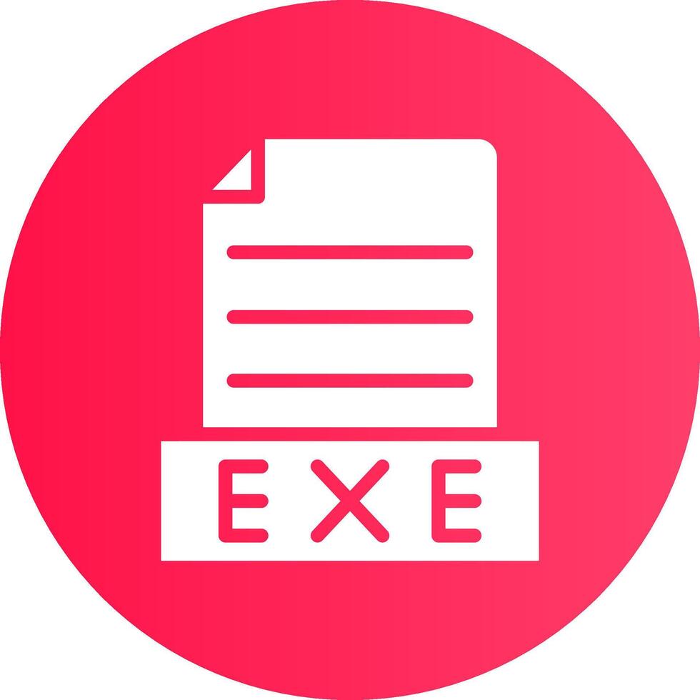 Exe Creative Icon Design vector