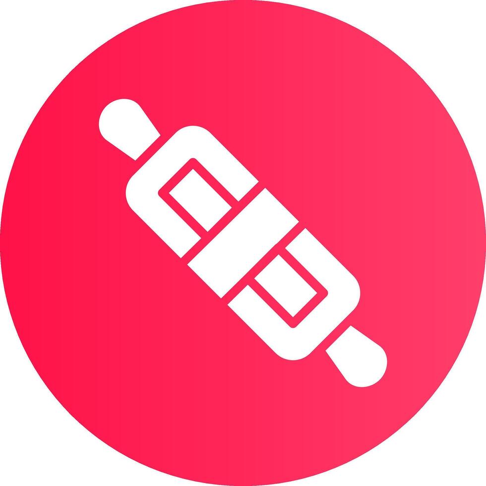 Rolling Pin Creative Icon Design vector