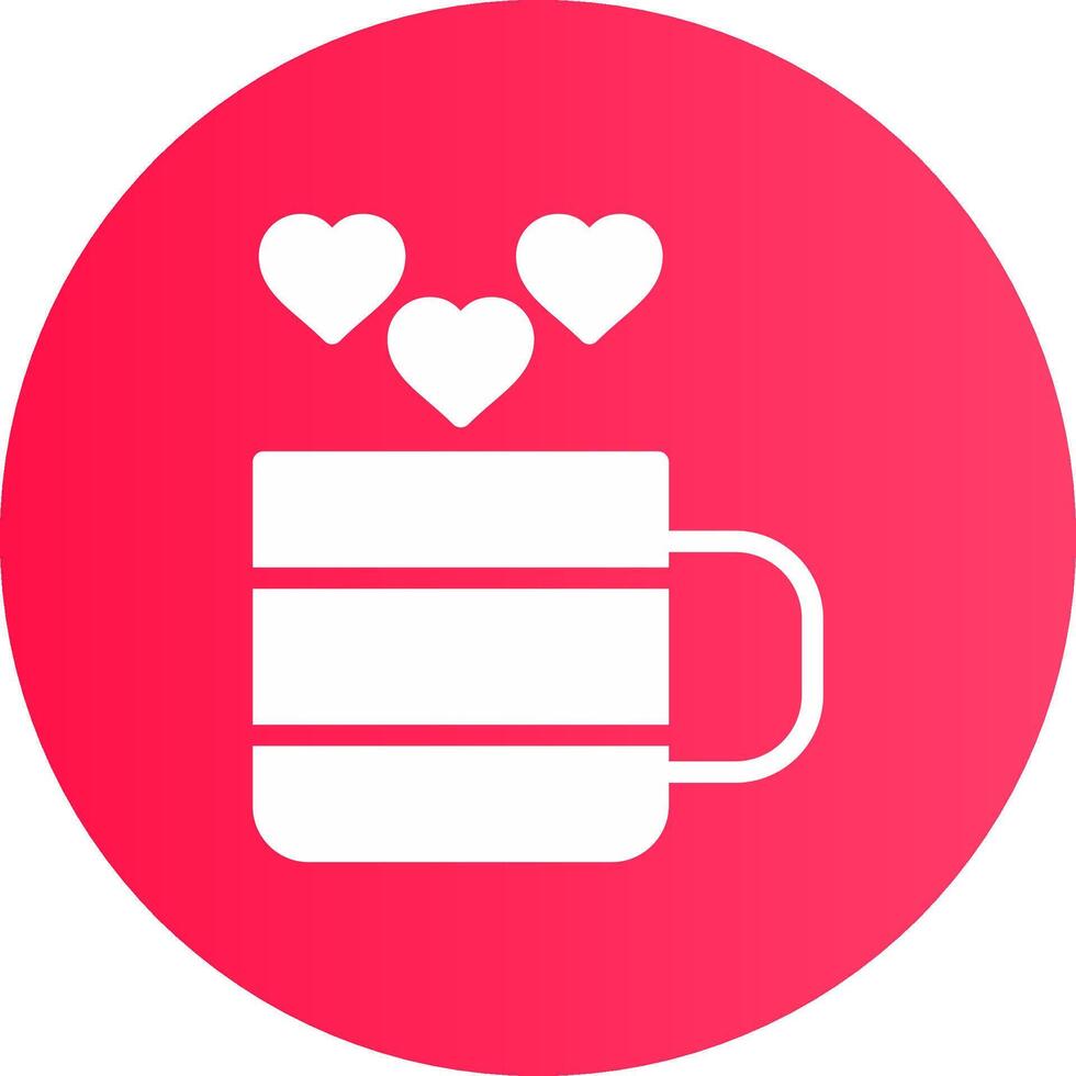 amor té creativo icono diseño vector