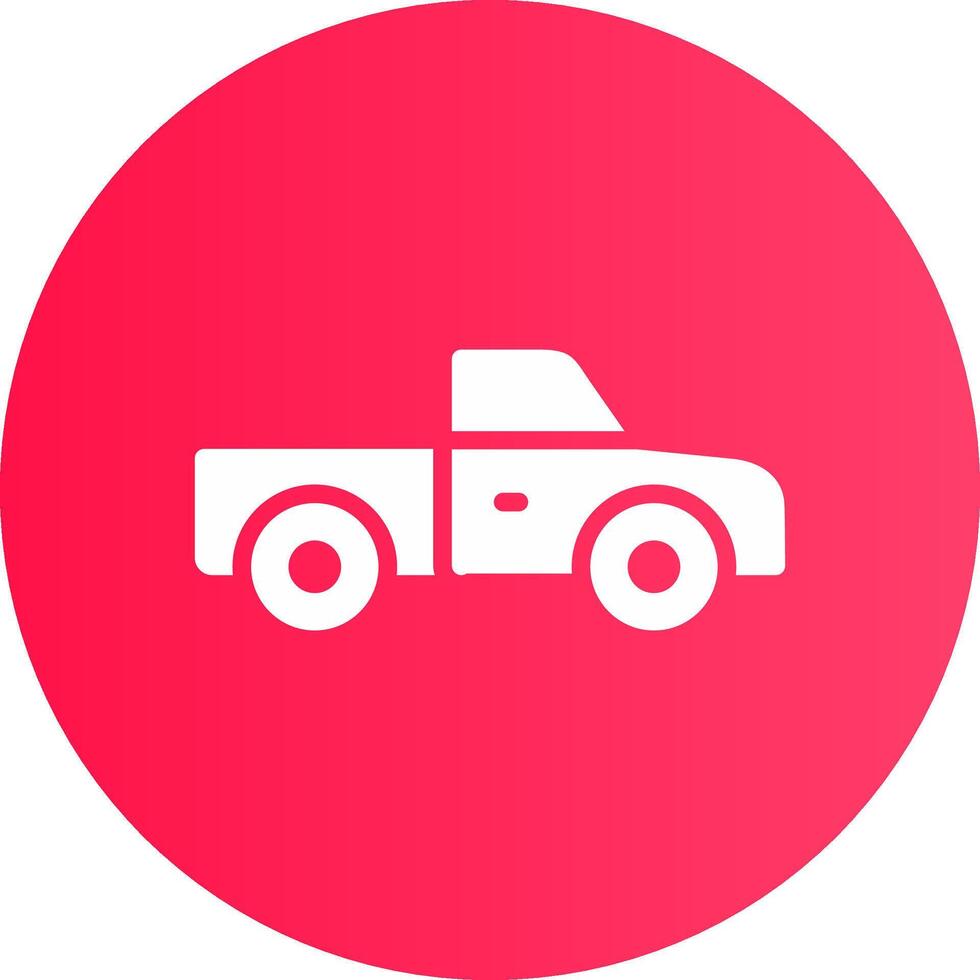 Pickup Truck Creative Icon Design vector
