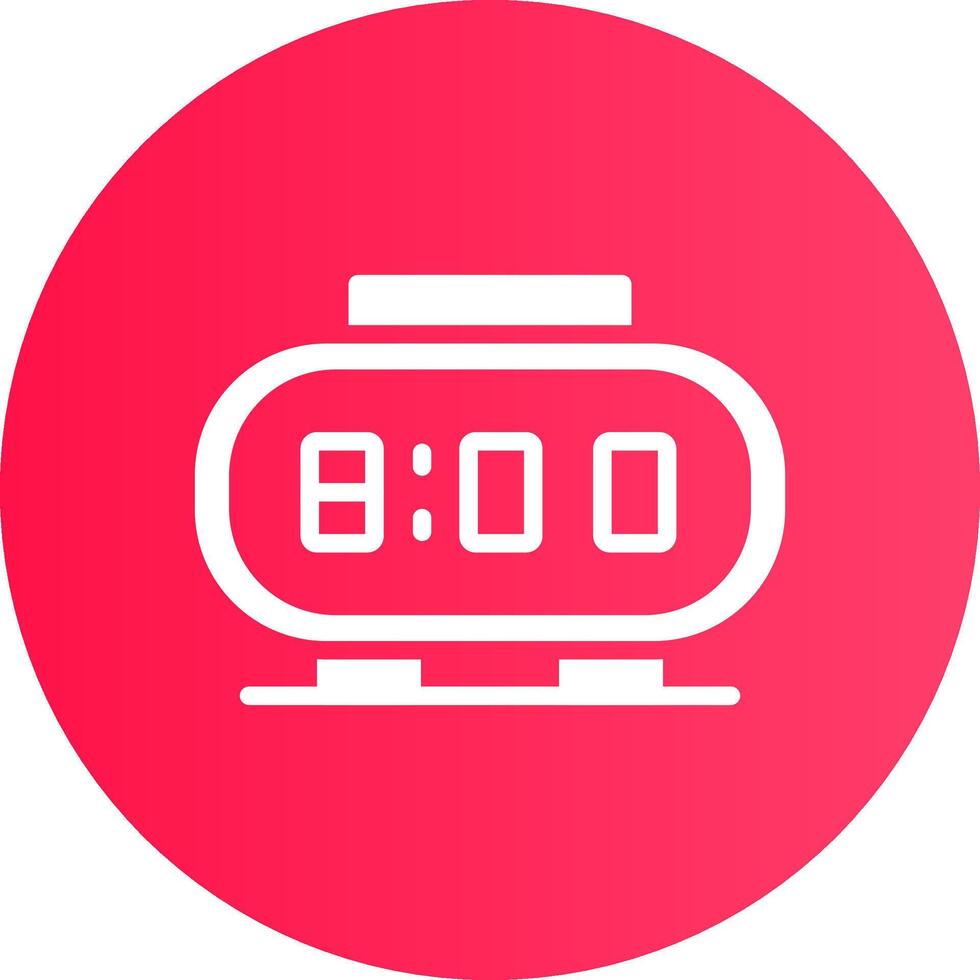 Digital Clock Creative Icon Design vector