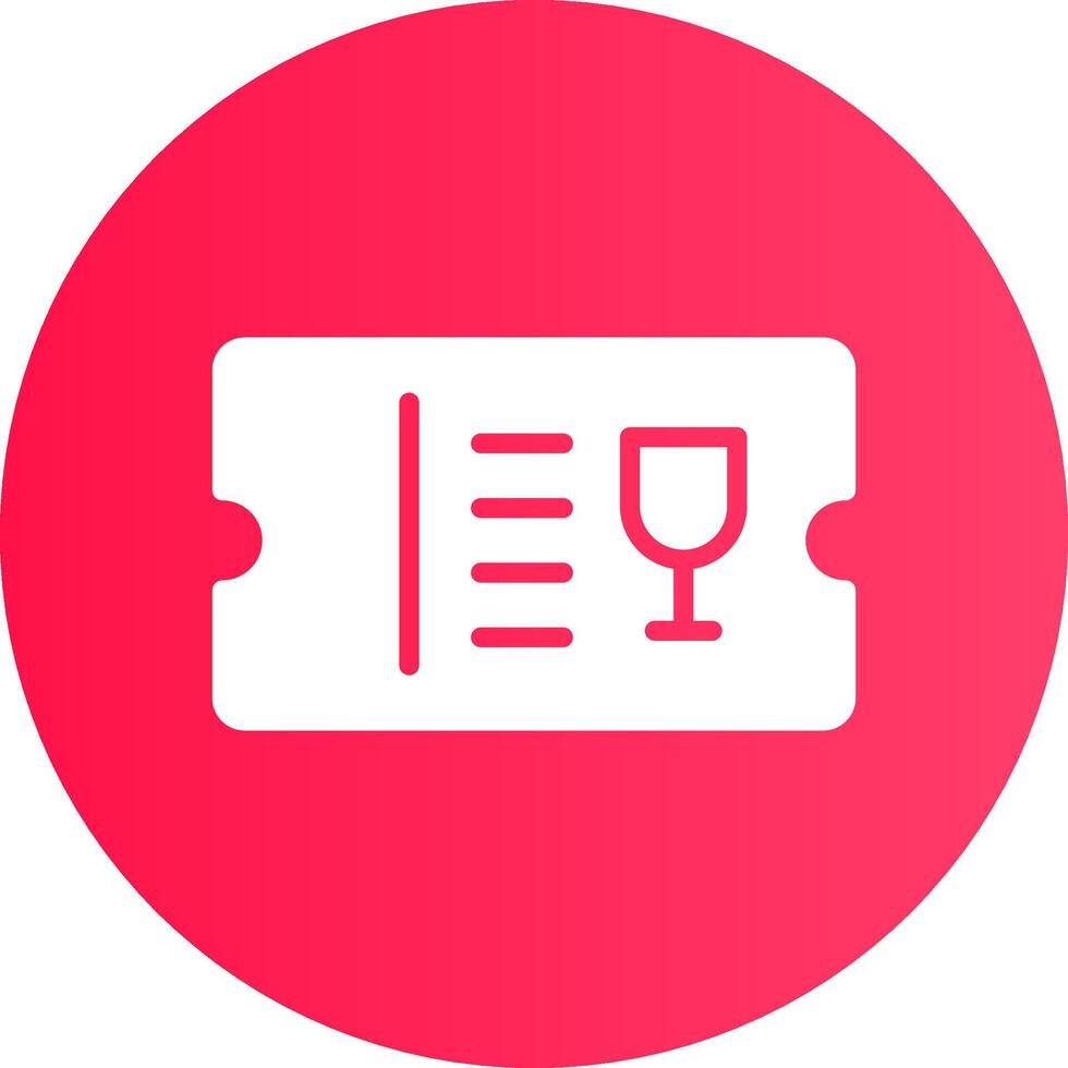 Ticket Creative Icon Design vector