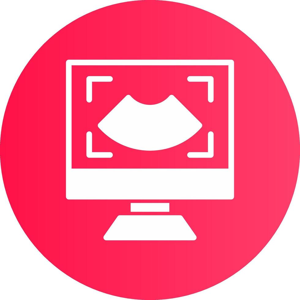 Ultrasound Creative Icon Design vector