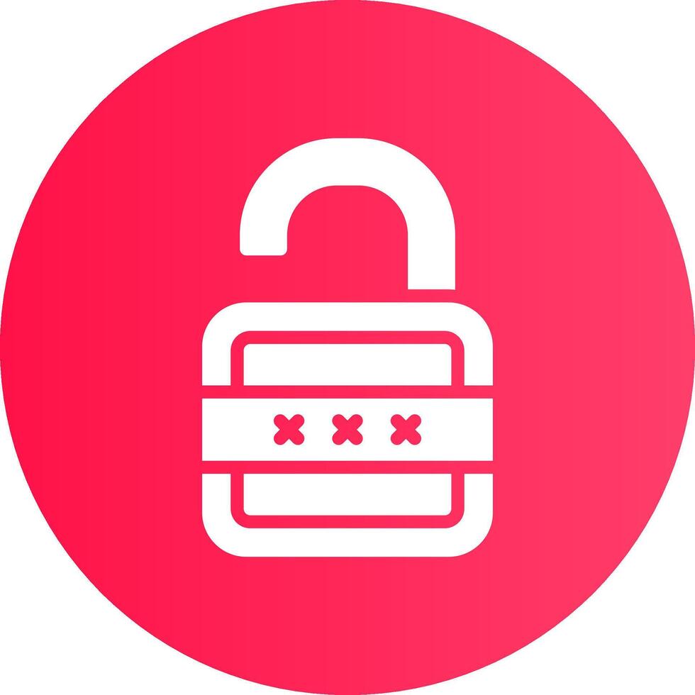 Lock Open Creative Icon Design vector