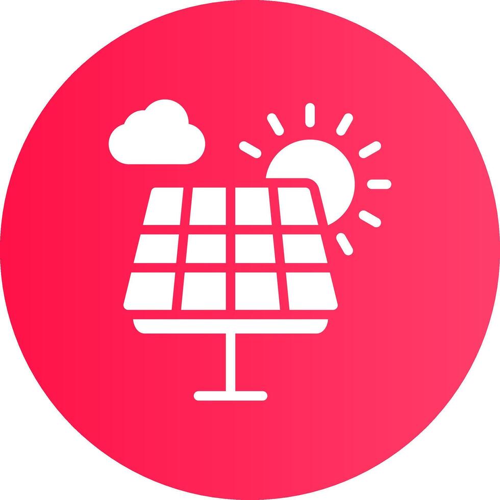 Solar Panel Creative Icon Design vector