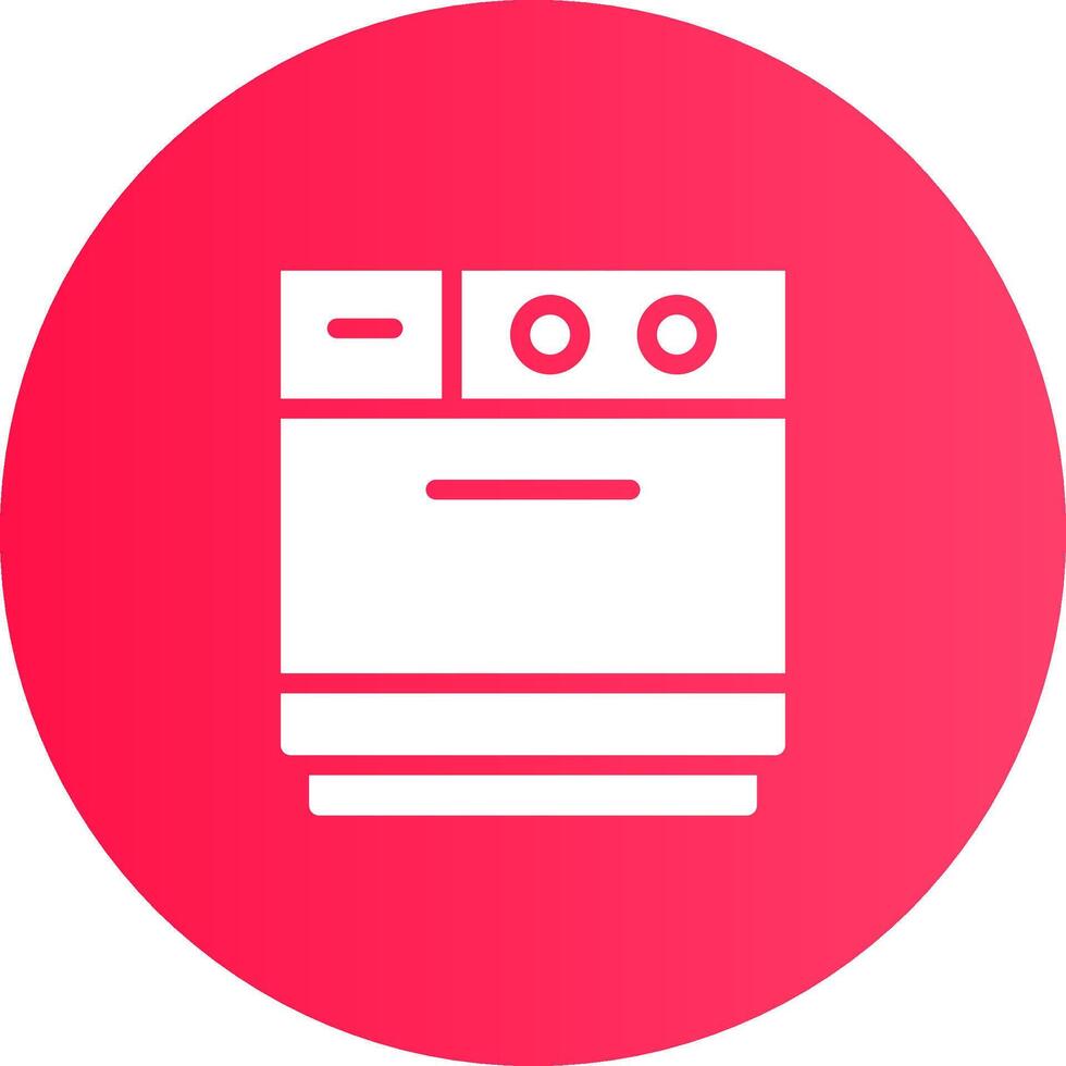 Dishwasher Creative Icon Design vector