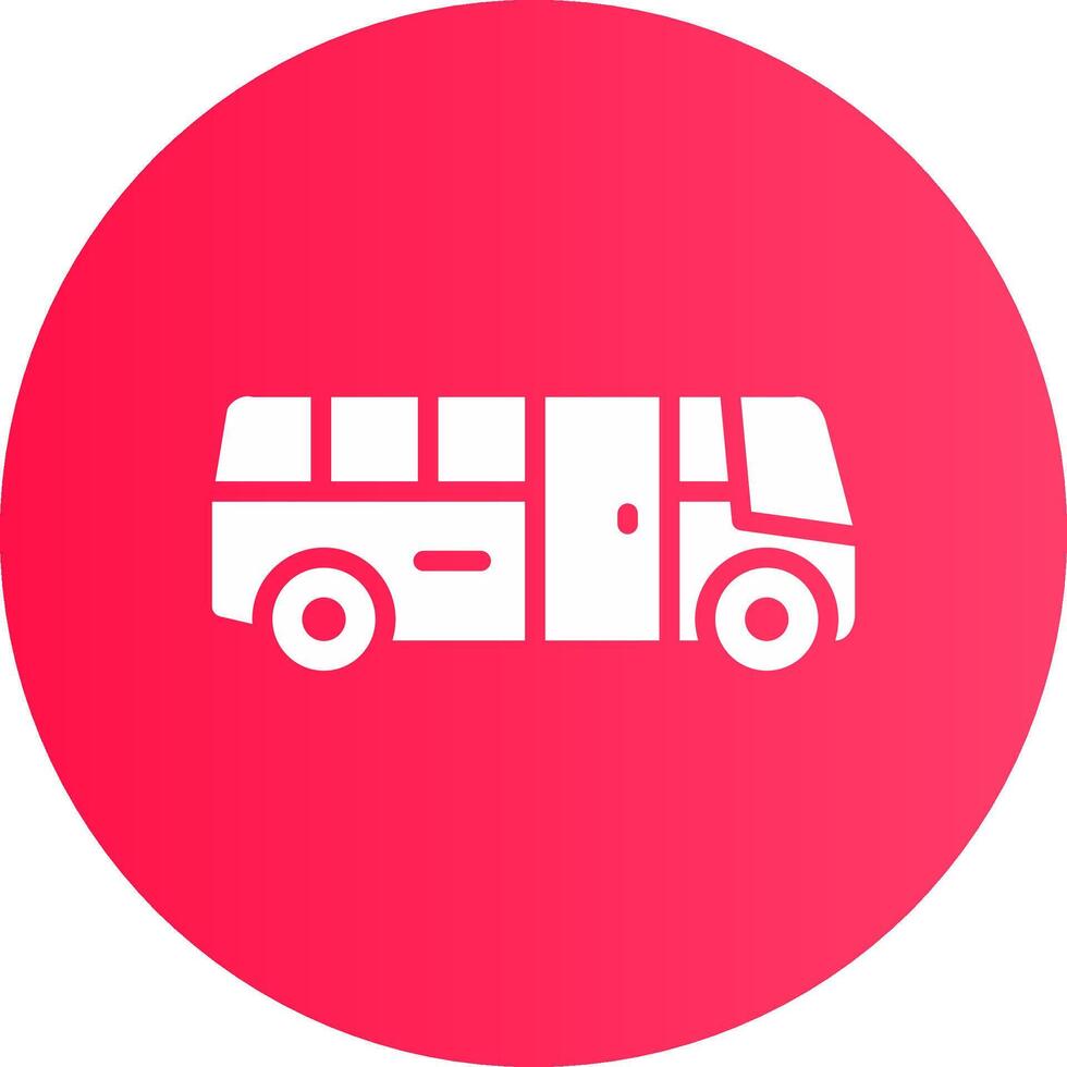 School Bus Creative Icon Design vector
