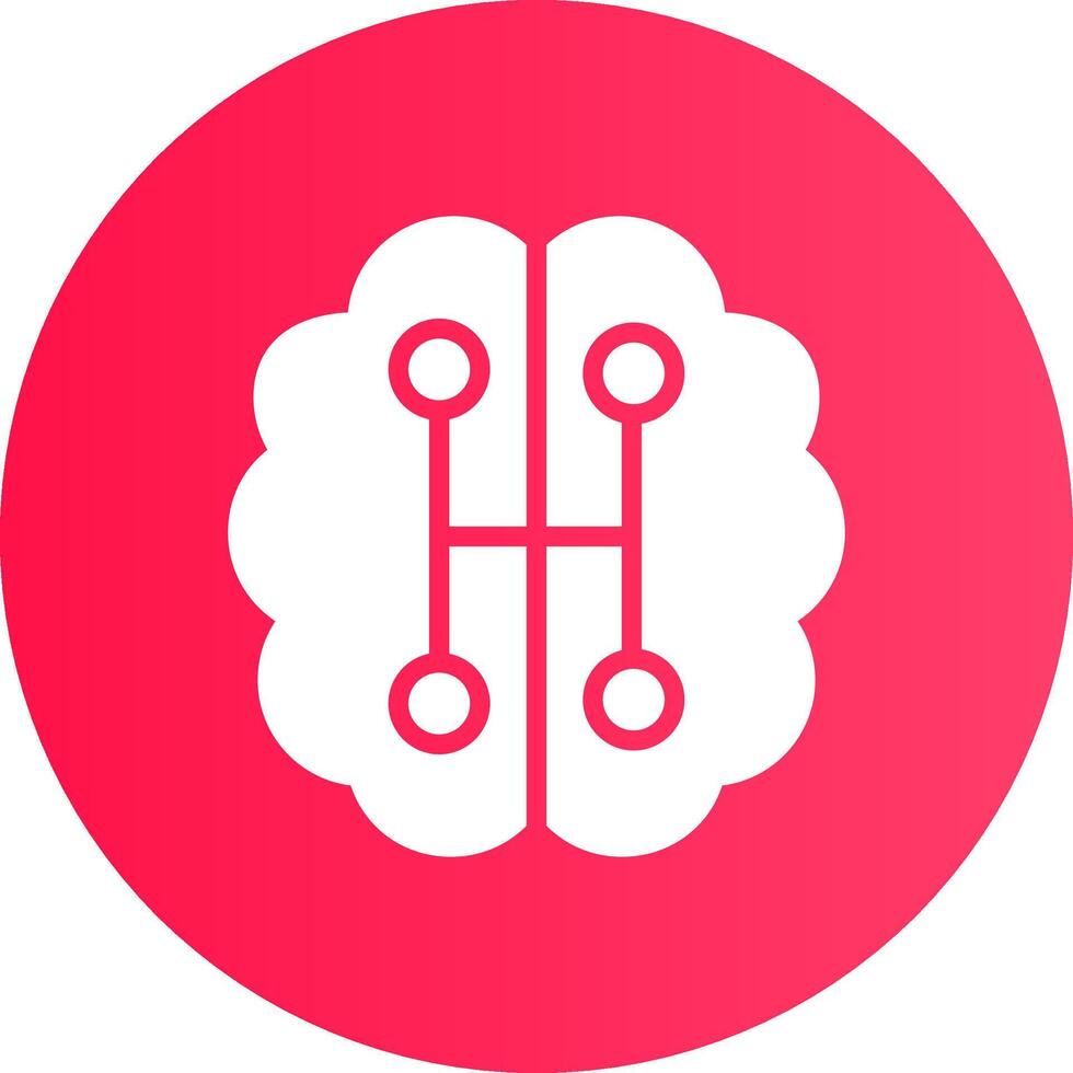 Humanoid Robot Creative Icon Design vector