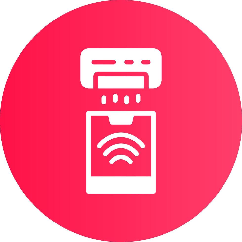 Smart Cooler Creative Icon Design vector