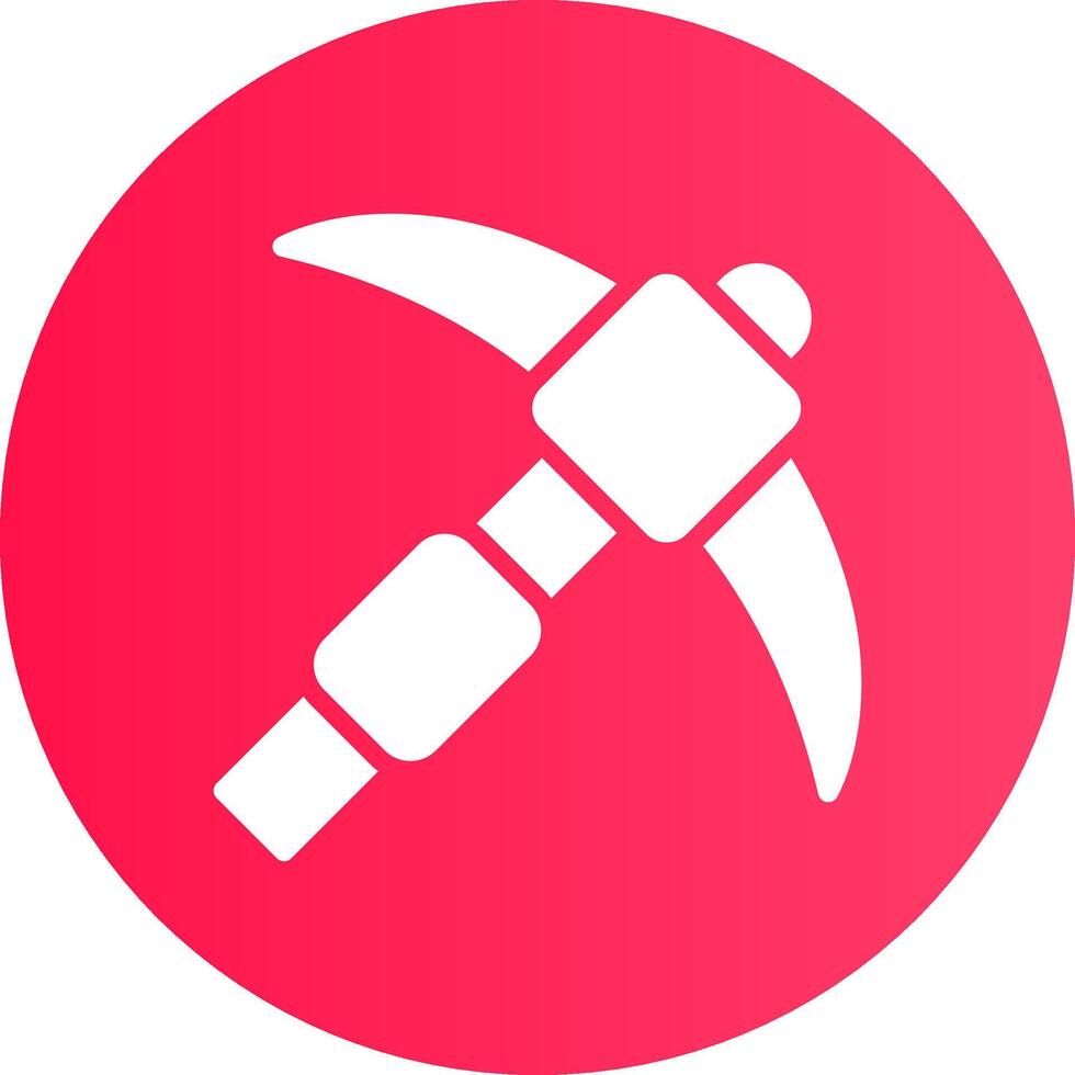 Pickaxe Creative Icon Design vector