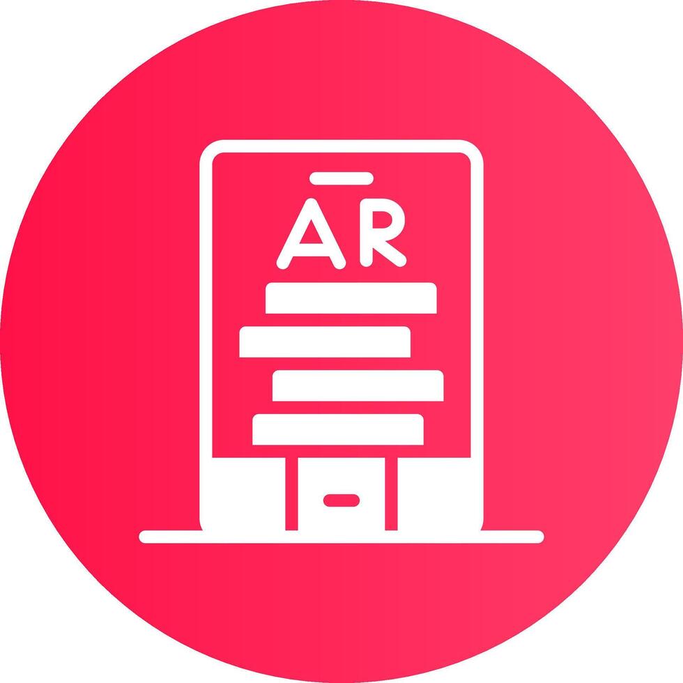 Ar Tumbling Blocks Creative Icon Design vector