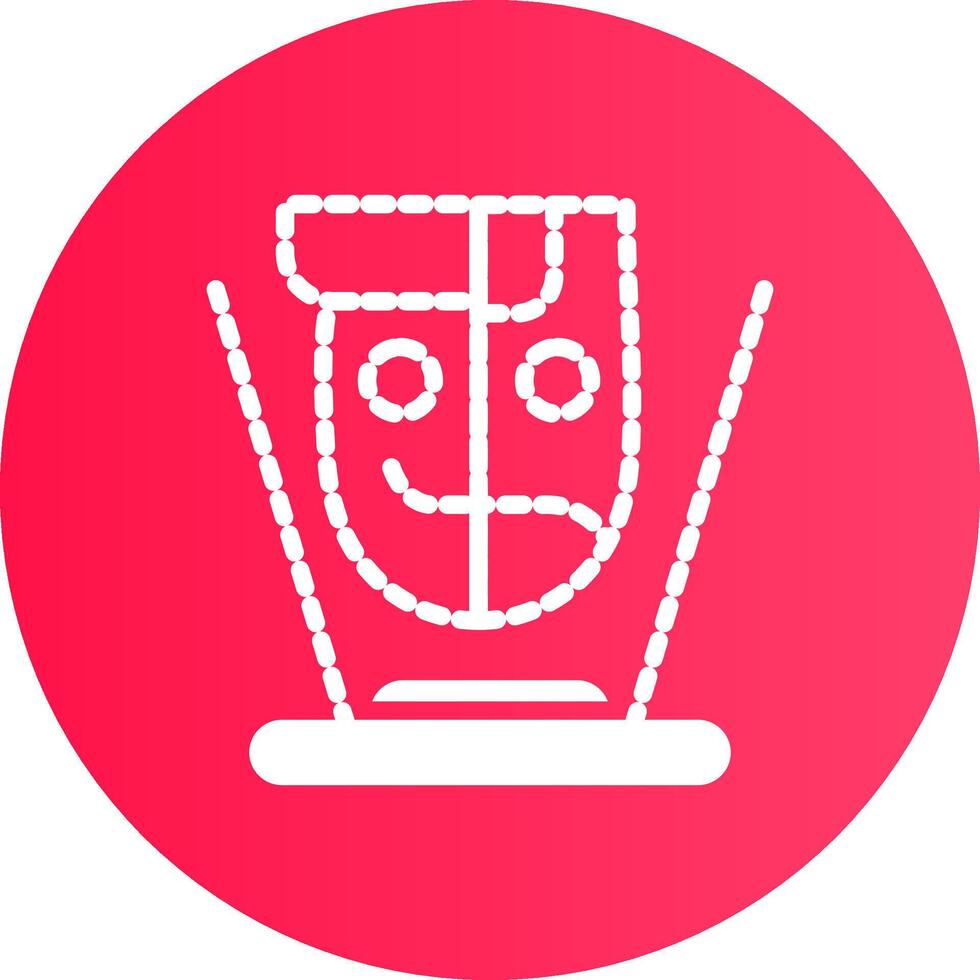 Hologram Creative Icon Design vector