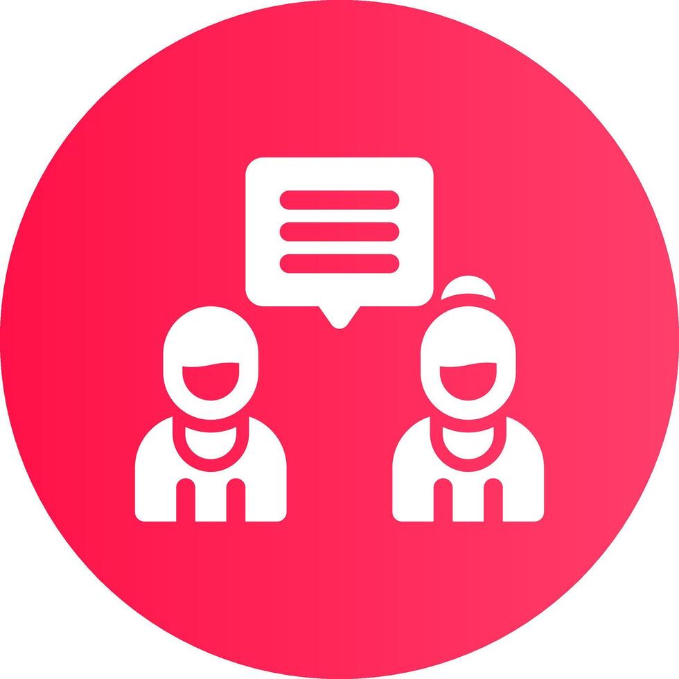 Discuss Creative Icon Design vector