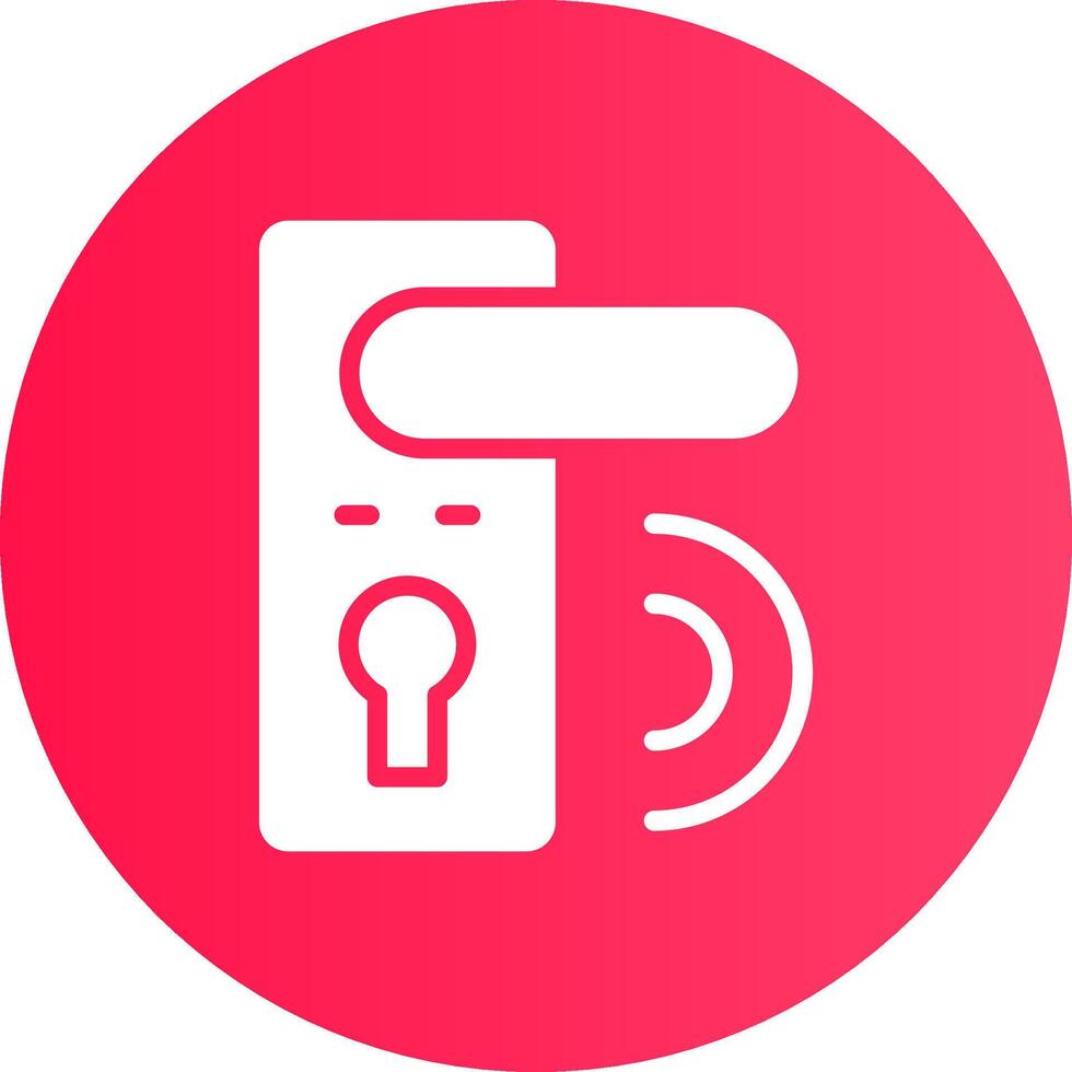 Door Lock Creative Icon Design vector