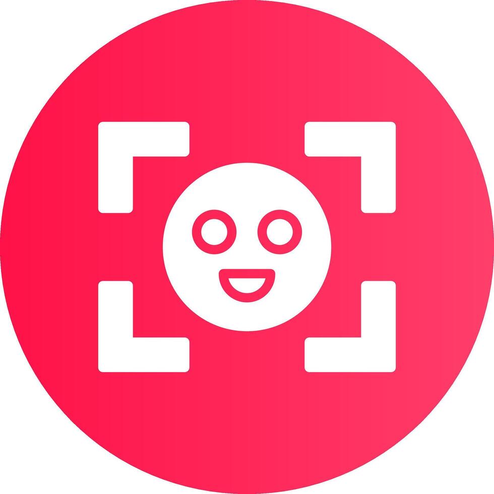 Face Detection Creative Icon Design vector