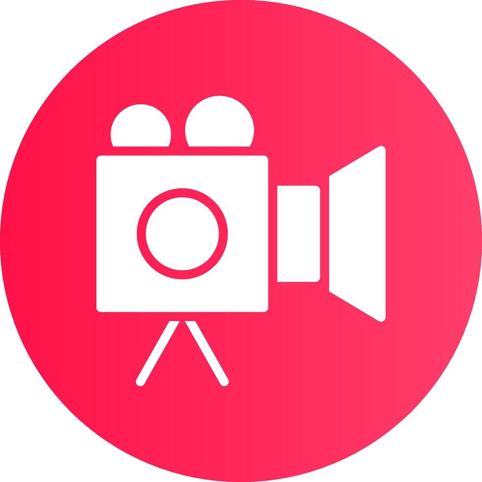 Video Camera Creative Icon Design vector