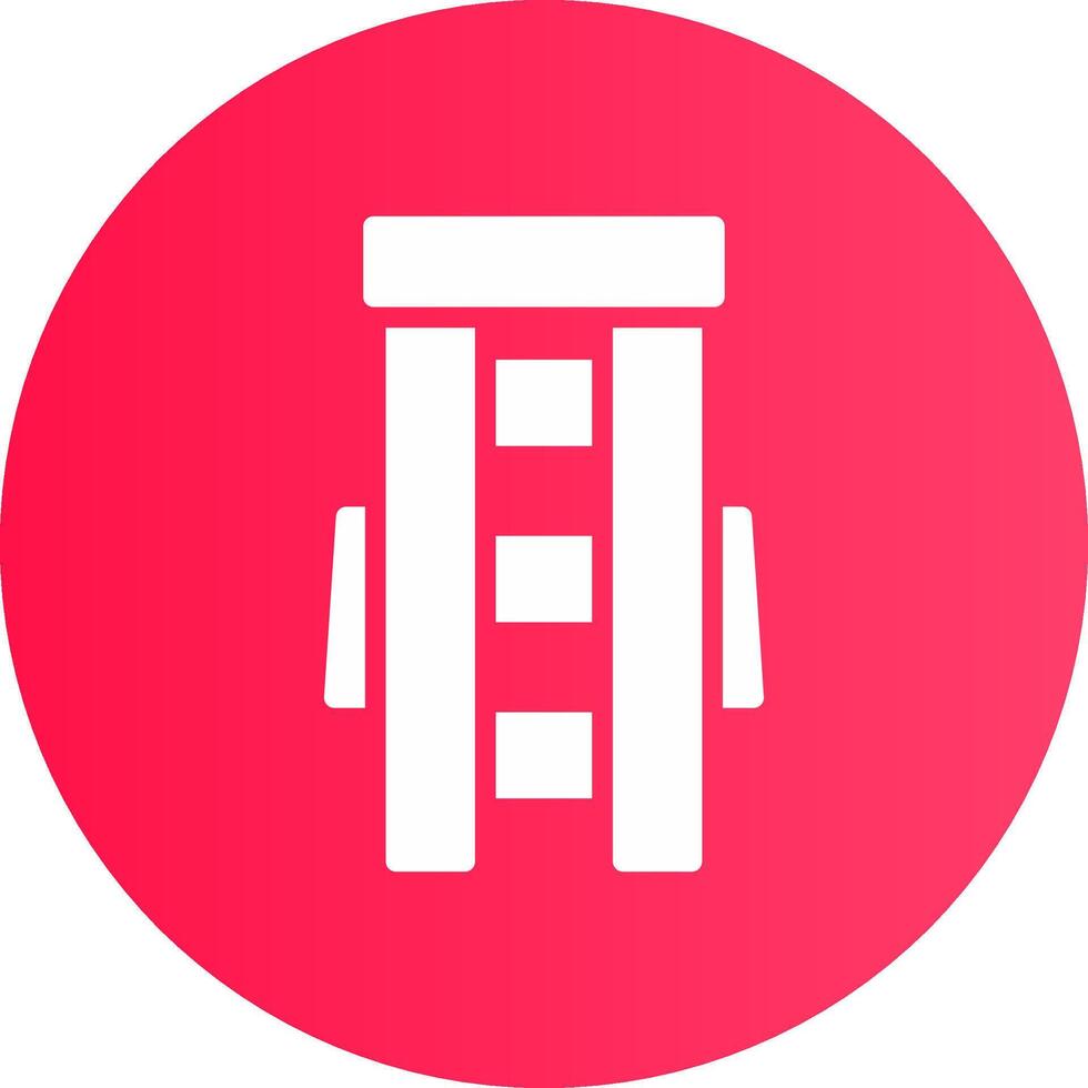 diseño de icono creativo de escalera vector