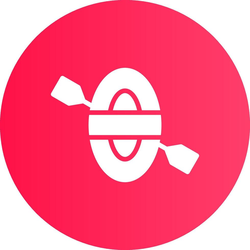 diseño de icono creativo de kayak vector