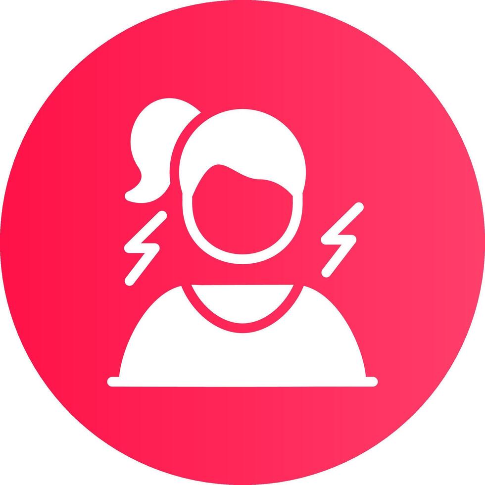 Frustrated Creative Icon Design vector