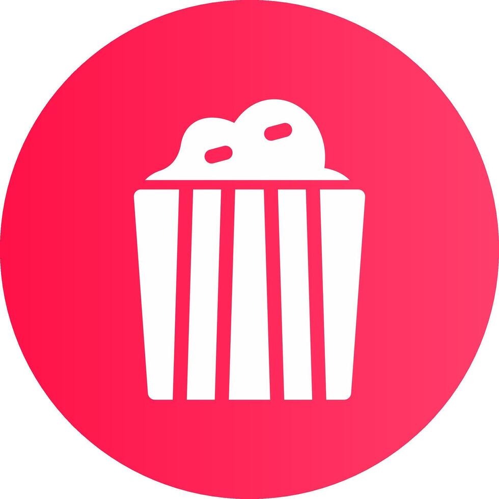 Popcorn Creative Icon Design vector