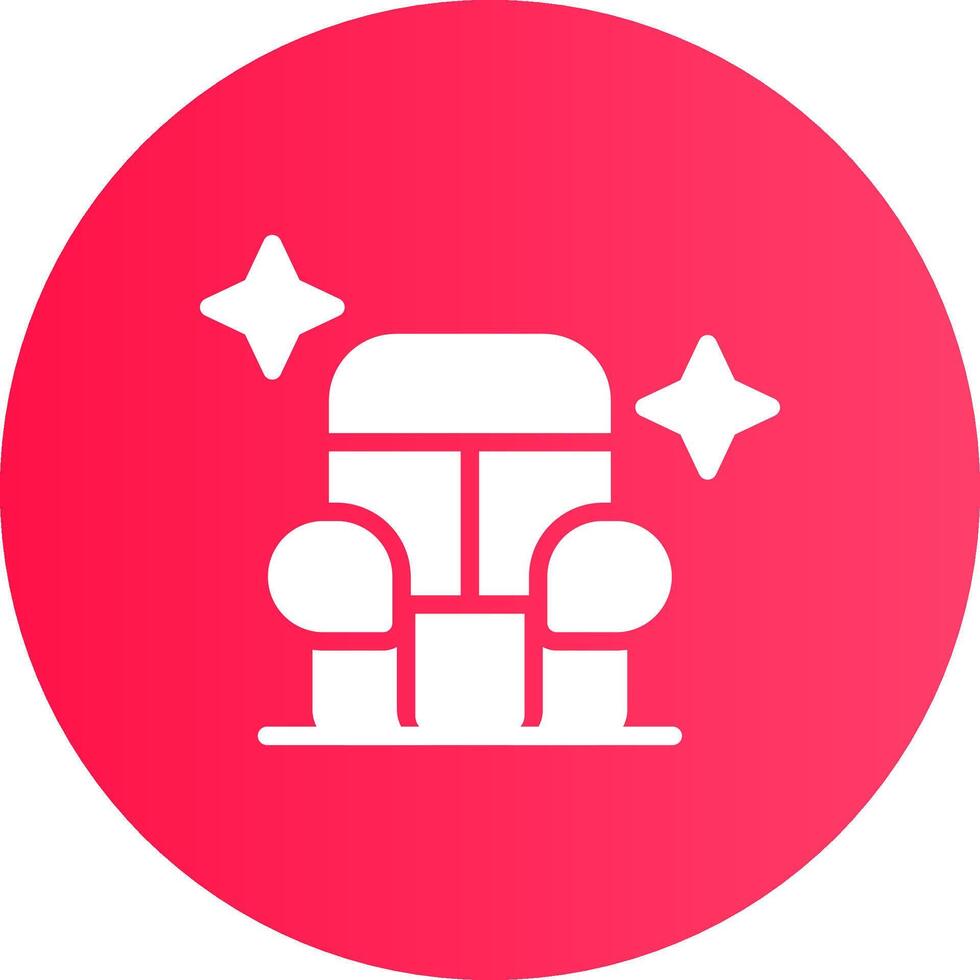Car Seat Cleaning Creative Icon Design vector
