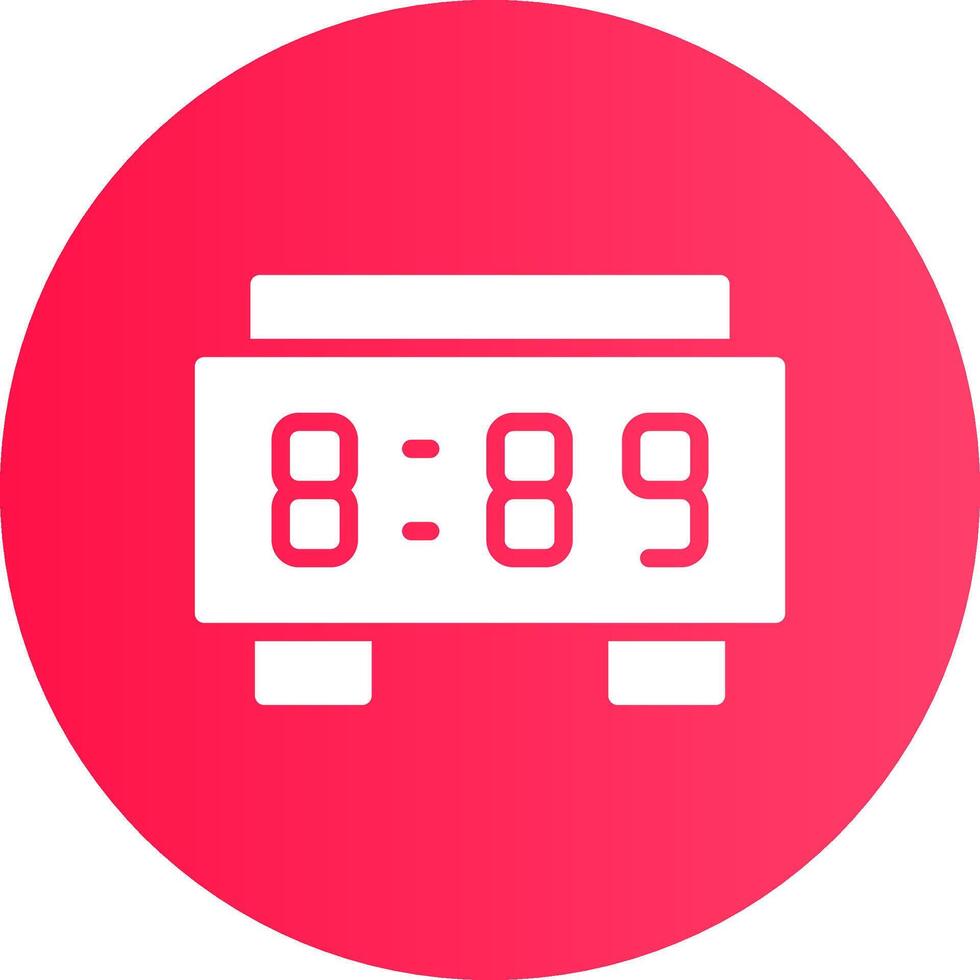 Digital Clock Creative Icon Design vector