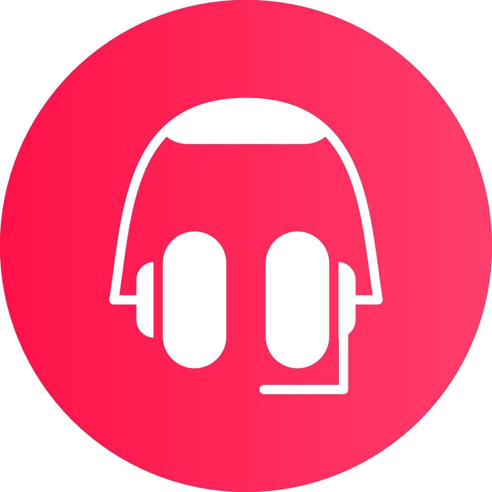 Headphones Creative Icon Design vector