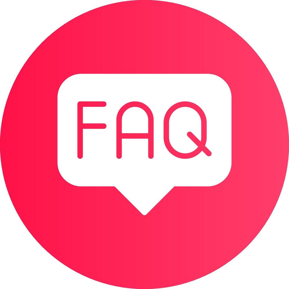 FAQ Creative Icon Design vector
