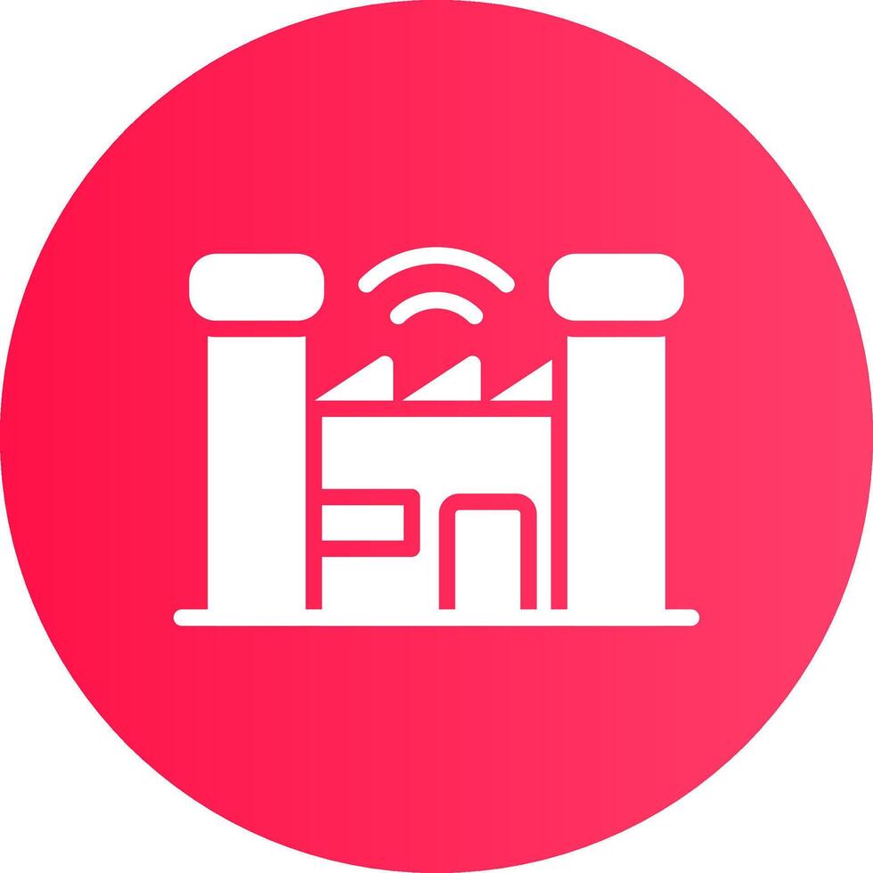 Smart Factory Creative Icon Design vector