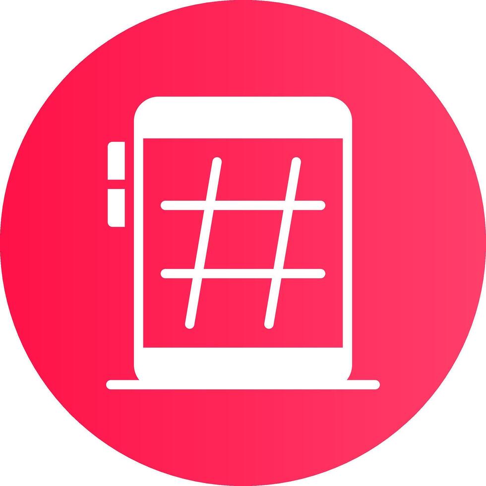 Hashtag Creative Icon Design vector