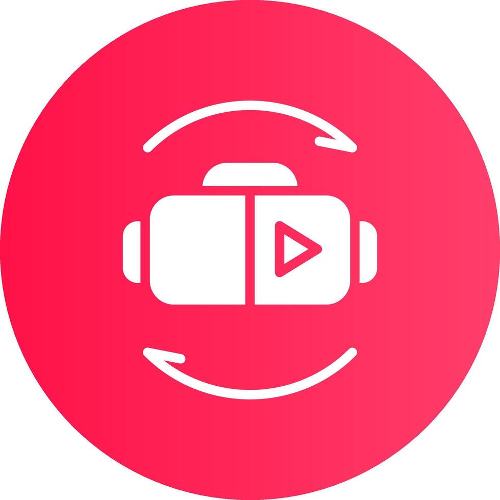 Virtual Reality Creative Icon Design vector